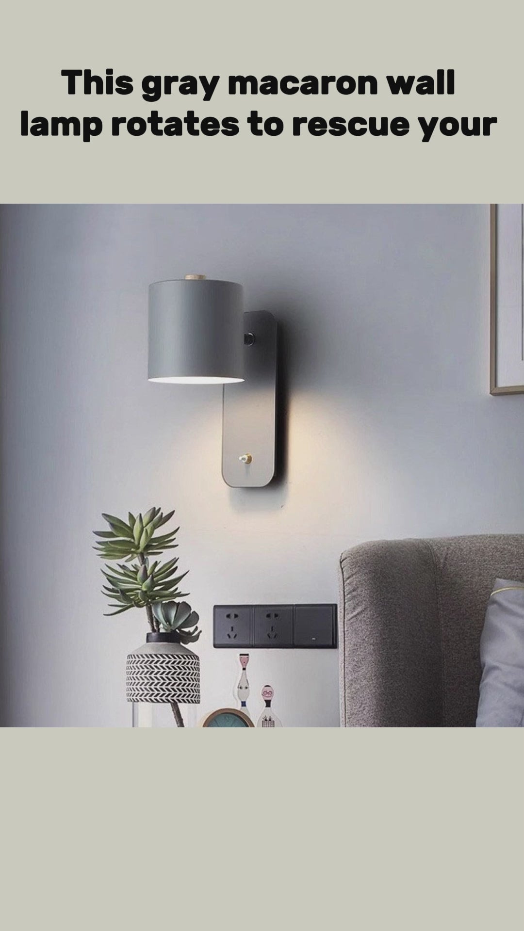 Macaron Bedside LED Wall Lamp | Colorful Pastel Night Light for Bedroom
